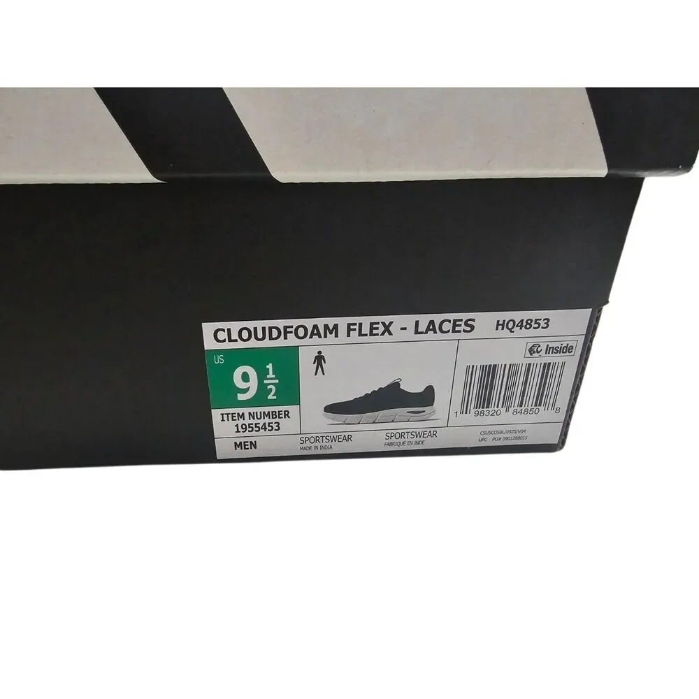 New Adidas Cloudfoam Flex Laces Navy 9.5
